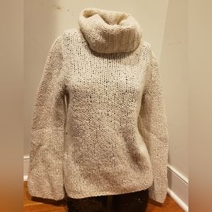 Express handknit sweater cream size medium